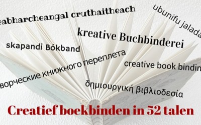 Creatief boekbinden in 52 talen