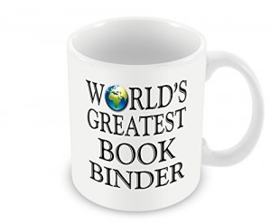 mok met opdruk World's greatest bookbinder